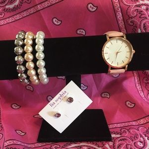 Lia Sophia earrings with beads